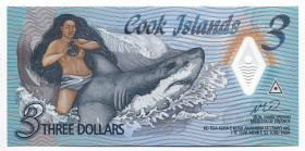 Cook Islands 3 Dollars 2021
TBB# 111; # A 010832; UNC; Polymer