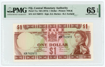 Fiji 1 Dollar 1974 (ND) PMG 65 EPQ
P# 71a; # A/8 762972; UNC