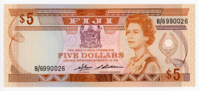 Fiji 5 Dollars 1986 (ND)
P# 83a; #B/6990026; UNC