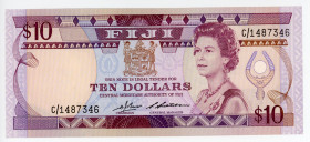 Fiji 10 Dollars 1986 (ND)
P# 84a; #C/1487346; UNC