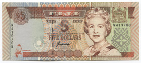 Fiji 5 Dollars 1995 (ND)
P# 97a; # W419708; UNC