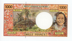 French Pacific Territories 1000 Francs 2003 - 2007 (ND)
P# 2h; #79611887; UNC