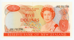 New Zealand 5 Dollars 1981 - 1985 (ND)
P# 171a; #791396; UNC