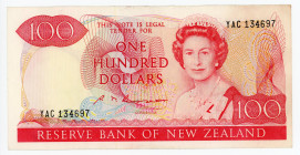New Zealand 100 Dollars 1985 - 1989 (ND)
P# 175b; #134697; VF