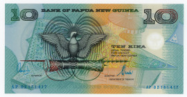Papua New Guinea 10 Kina 2002
P# 26b; #AP02151417; Polymer Plastic; UNC