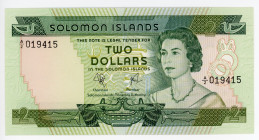 Solomon Islands 2 Dollars 1977 (ND)
P# 5a; #019415; UNC