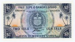 Western Samoa 2 Tala 1967 (ND)
P# 17d; #S0624830; UNC
