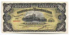Paraguay 100 Pesos 1907
P# 159; # A0003354; UNC