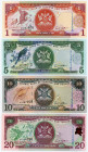 Trinidad & Tobago Lot of 4 Banknotes 2006 (ND)
P# 46; 47; 48; 49; UNC