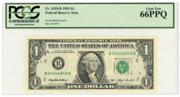 United States 1 Dollar 1993 PCGS 66
P# 490a; #B04444040B