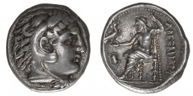 Macédoine, Alexandre III le Grand (336-323 av. J.-C.). Tétradrachme ND (315-310 av. J.-C.), Pella.

P.249 ; Argent - 17,01 g - 25 mm - 6 h

Avec b...