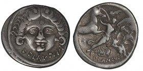 L. Plautius Plancus. Denier ND (47 av. J.-C.), Rome.

RRC.453/1a - Syd.959 ; Argent - 3,93 g - 17 mm - 2 h

Provient de la vente Auctiones AG 3, B...