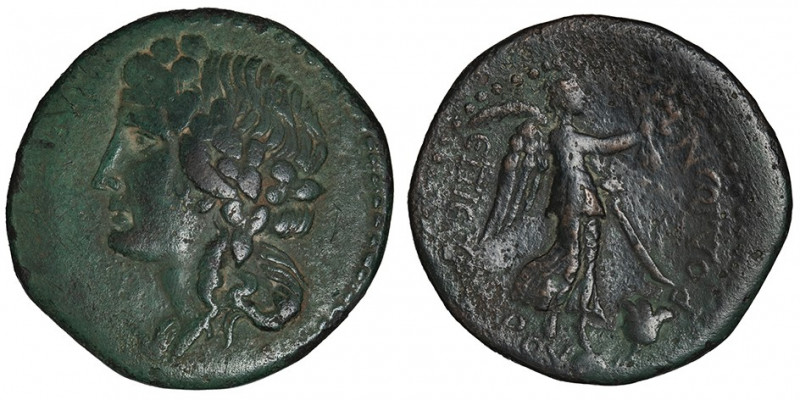 Carie, Rhodes. Grand bronze AE34 au nom d’Eudoros ND (c.31 av. J.-C. - 60), Rhod...