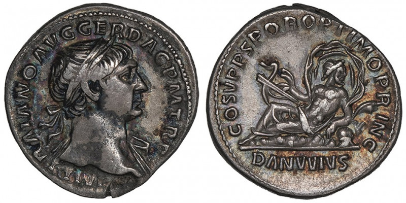 Trajan (98-117). Denier 107, Rome.

RIC.100 ; Argent - 3,12 g - 18,5 mm - 6 h...
