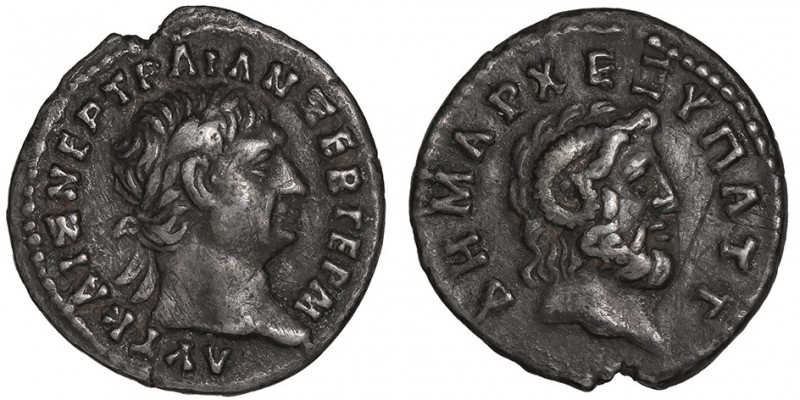 Trajan (98-117). Hémidrachme ND (100), Cyrénaïque.

RPC.III/3 - BMC.56 ; Argen...