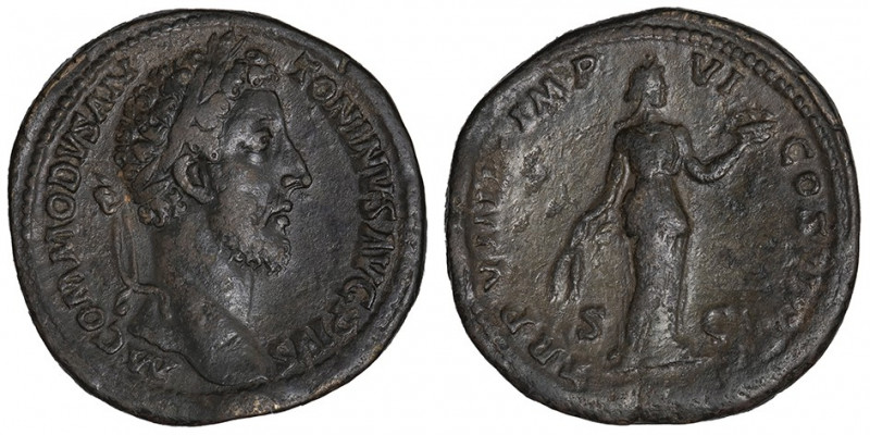 Commode (177-192). Sesterce 183, Rome.

RIC.413 ; Bronze - 28,03 g - 32 mm - 1...