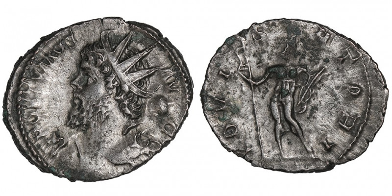 Postume (260-269). Antoninien 268, Trèves.

RIC.310 ; Billon - 3,81 g - 19 mm ...