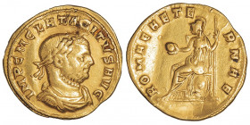 Tacite (275-276). Aureus 275, Rome.

C.121 - Calicó 4088 ; Or - 5,28 g - 20,5 mm - 6 h

Provient de la vente Auctiones AG 3, Bâle, 4 et 5 décembre...