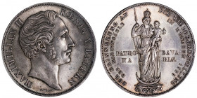 Bavière, Maximilien II (1848-1864). 2 gulden 1855, Munich.

KM.848 ; Argent - 35 mm - 12 h

PCGS MS63 (35474874). Superbe.