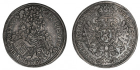 Bohème, Charles VI (1711-1740). 1/2 thaler 1712, Kuttenberg.

KM.658 ; Argent - 14,15 g - 35 mm - 12 h

TTB.