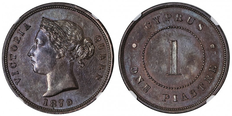 Victoria (1837-1901). 1 piastre 1879.

KM.3.1 ; Bronze - 32 mm - 12 h

NGC M...