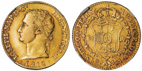 Joseph Napoléon (1808-1813). 80 réales 1812/1, M, Madrid.

Fr.302 - KM.552 ; Or - 22,4 mm - 12 h

NGC VF 30 (4725775-008). TB.