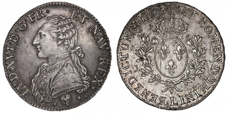 Louis XVI (1774-1792). Écu aux rameaux d’olivier 1784, L, Bayonne.

Dy.1708 - ...