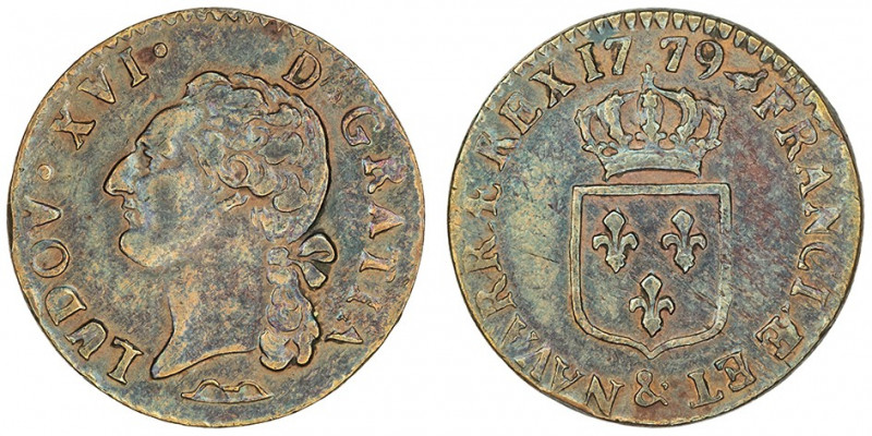 Louis XVI (1774-1792). Demi-sol 1779, &, Aix-en-Provence.

Dy.1715 - G.349 ; C...