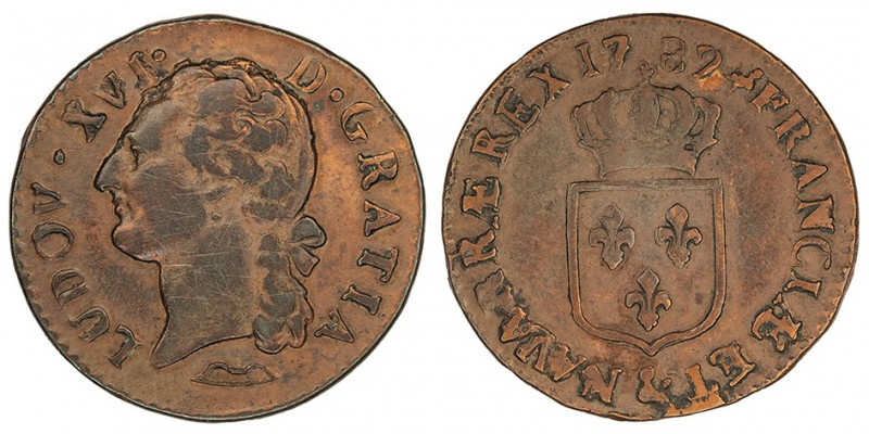 Louis XVI (1774-1792). Demi-sol 1782, &, Aix-en-Provence.

Dy.1715 - G.349 ; C...