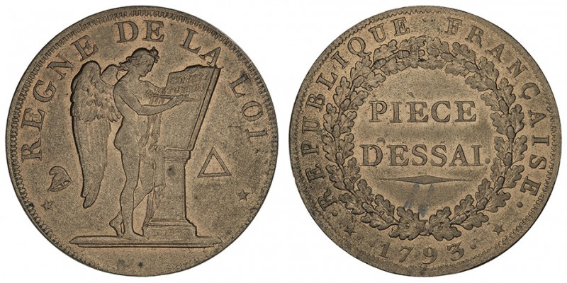 Convention (1792-1795). Essai au module de 2 sols 1793, Paris.

Maz.335 - VG.3...