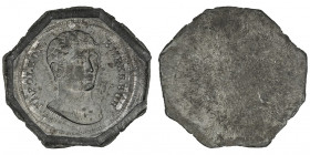 Premier Empire / Napoléon Ier (1804-1814). Plomb uniface de la 100 francs de Vassalo ND (1807), Gênes.

G.1119 ; Plomb - 52,91 g - 43 mm - 12 h

R...