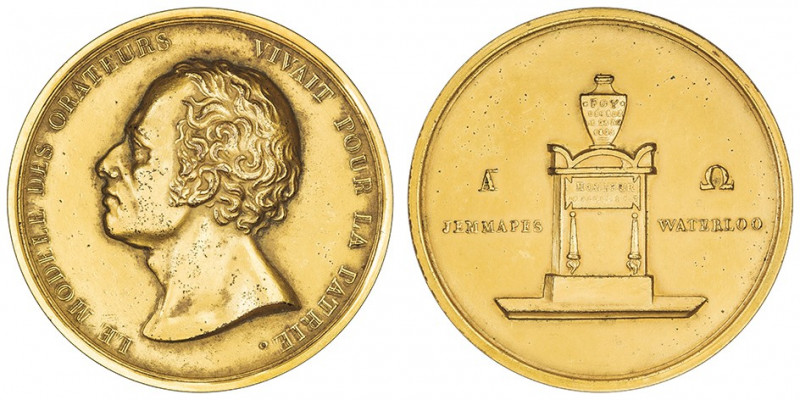 Charles X (1824-1830). Médaille-boîte du général Foy 1825, Paris.

Coll.- ; Br...