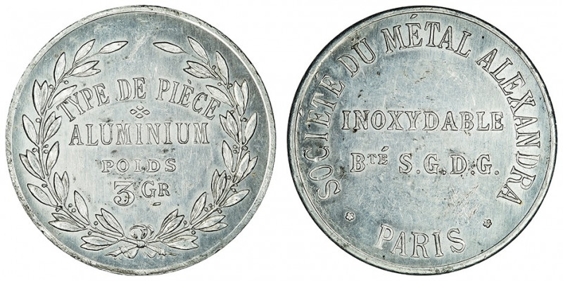 IIIe République (1870-1940). Essai de 3 grammes pour la Société du Métal Alexand...