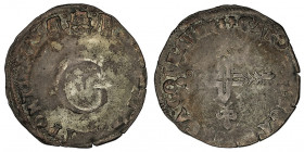 Comtat-Venaissin, Avignon, Grégoire XIII (1572-1585). Double sol parisis ou six blancs ND, Avignon.

Bd.946 - PA.4313 ; Billon - 4,06 g - 26,5 mm - ...