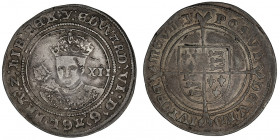 Édouard VI (1547-1553). Shilling 3e période ND (1550-1553), Londres.

S.2482 ; Argent - 6,31 g - 32,5 mm - 3 h

Provient de la vente Auctiones AG ...