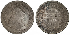 Georges III (1760-1820). 3 shillings, Banque d’Angleterre 1812, Londres.

S.3770 ; Argent - 14,76 g - 35 mm - 12 h

Provient de la vente Auctiones...