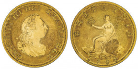 Georges III (1760-1820). Essai du demi-penny en cuivre doré 1799, Soho.

S.3778 - Peck 1243 ; Cuivre doré - 12,98 g - 30 mm - 6 h

Provient de la ...