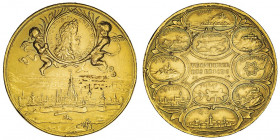 Léopold Ier (1657-1705). Médaille, victoires sur les Turcs 1685, Nuremberg.

Popelka 26 (AR) - Slg. Erlanger 2570 (AR) - Slg. Julius 258 (AR) - Slg....