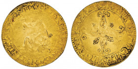 Modène (duché de), Hercule II d’Este (1534-1559). Scudo ND.

Fr.761 ; Or - 3,35 g - 26 mm - 11 h

Flan large. TB.