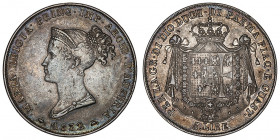 Parme, Marie-Louise (1815-1847). 5 lire 1832, Milan.

KM.C#30 ; Argent - 24,89 g - 37 mm - 6 h

Patine grise. TTB.