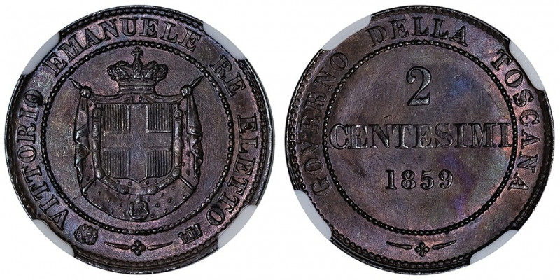 Savoie-Sardaigne, Victor-Emmanuel II (1849-1861). 2 centesimi 1859, Birmingham....