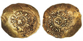 Sicile (royaume de), Roger II. Tari pour le duché d’Amalfi ND (après 1140), Amalfi.

MEC.14/229 ; Or - 0,89 g - 20 mm - 12 h

Avec étiquette signé...