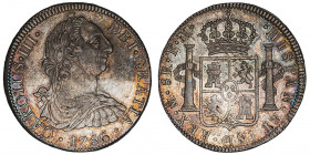 Charles III (1759-1788). 8 réaux 1786, M°, Mexico.

Aureo 1129 ; Argent - 26,95 g - 39 mm - 12 h

Provient de la vente Auctiones AG 3, Bâle, 4 et ...