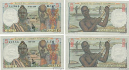 Country : FRENCH WEST AFRICA (1895-1958) 
Face Value : 5 Francs Lot 
Date : 1950-1951 
Period/Province/Bank : Banque de l'Afrique Occidentale 
Catalog...