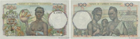 Country : FRENCH WEST AFRICA (1895-1958) 
Face Value : 100 Francs  
Date : 21 novembre 1953 
Period/Province/Bank : Banque de l'Afrique Occidentale 
C...