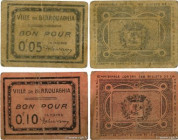 Country : ALGERIA 
Face Value : 5 et 10 Centimes Lot 
Date : (1916-1918) 
Period/Province/Bank : Émissions Locales 
French City : Berrouaghia 
Catalog...