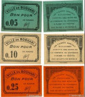 Country : ALGERIA 
Face Value : 5, 10 et 25 Centimes Lot 
Date : (1916-1918) 
Period/Province/Bank : Émissions Locales 
French City : Boghari 
Catalog...
