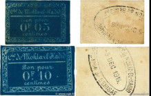 Country : ALGERIA 
Face Value : 5 et 10 Centimes Lot 
Date : 05 décembre 1916 
Period/Province/Bank : Émissions Locales 
Department : Compagnie de Mok...