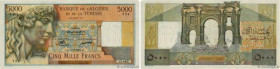 Country : ALGERIA 
Face Value : 5000 Francs  
Date : 17 février 1950 
Period/Province/Bank : Banque de l'Algérie et de la Tunisie 
Catalogue reference...