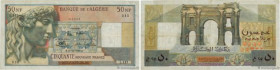 Country : ALGERIA 
Face Value : 50 Nouveaux Francs  
Date : 18 décembre 1959 
Period/Province/Bank : Banque de l'Algérie 
Catalogue reference : P.120a...
